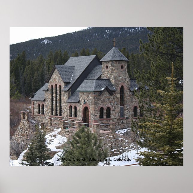 Saint Malo, St Malo Church, Allen's Park, Colorado Poster (Front)