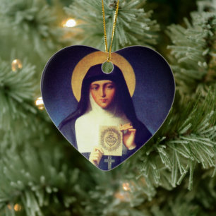 Saint Margaret Mary Alacoque Ceramic Tree Decoration