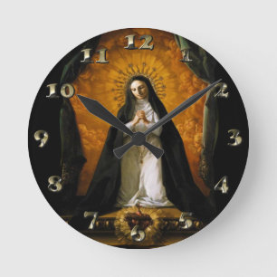 Saint Margaret Mary Alacoque Heart - Giaquinto Round Clock