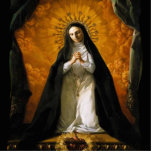 Saint Margaret Mary Alacoque Heart - Giaquinto Standing Photo Sculpture<br><div class="desc">Saint Margaret Mary Alacoque contemplating the sacred heart of Jesus.  She suffered a crippling disorder from which she was healed after a vision of the Blessed Virgin,  and subsequently became a nun.  frontiernow.com</div>