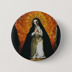 Saint Margaret Mary Alacoque High-Fidelity Art 6 Cm Round Badge
