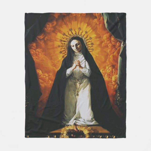 Saint Margaret Mary Alacoque High-Fidelity Art Fleece Blanket (Front)