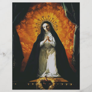 Saint Margaret Mary Alacoque High-Fidelity Art Flyer