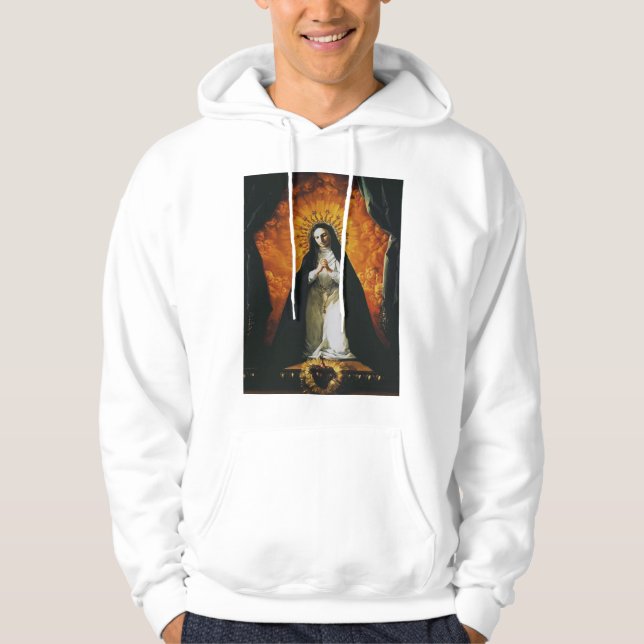 Saint Margaret Mary Alacoque High-Fidelity Art Hoodie (Front)