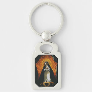 Saint Margaret Mary Alacoque High-Fidelity Art Key Ring