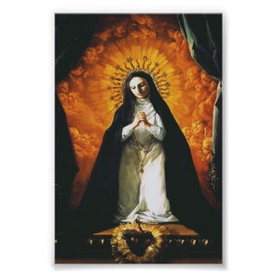Saint Margaret Mary Alacoque High-Fidelity Art Photo Print