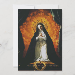 Saint Margaret Mary Alacoque High-Fidelity Art Thank You Card