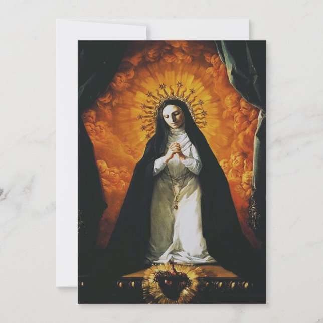 Saint Margaret Mary Alacoque Holiday Card (Front)