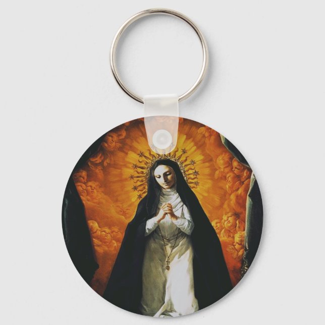 Saint Margaret Mary Alacoque Key Ring (Front)
