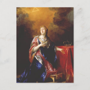 Saint Margaret of Scotland Art Holiday Postcard