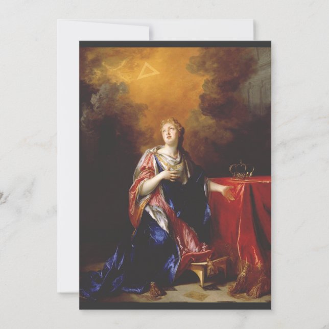 Saint Margaret of Scotland Art Invitation (Front)