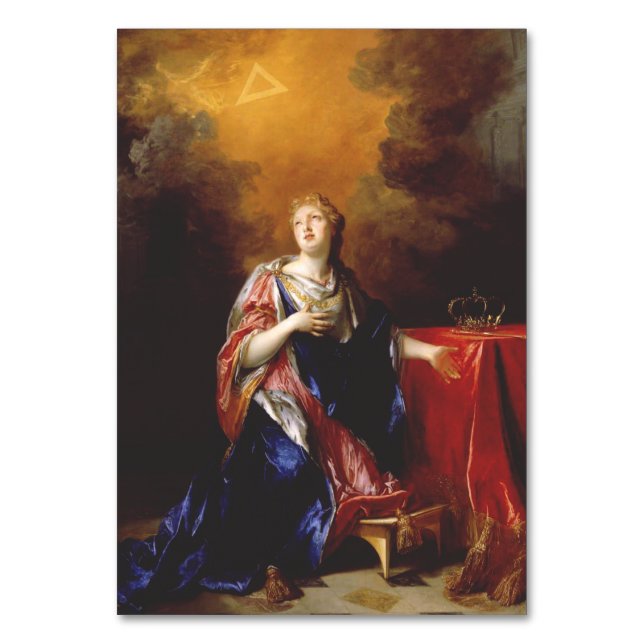 Saint Margaret of Scotland Art Table Number (Front)