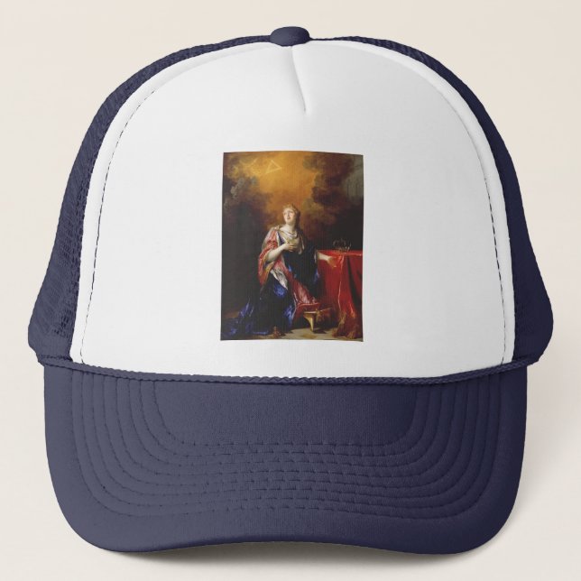 Saint Margaret of Scotland Art Trucker Hat (Front)