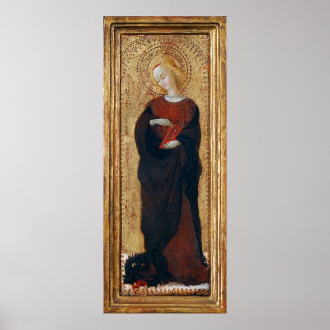 Saint Margaret - Sassetta Fine Art Poster (Front)