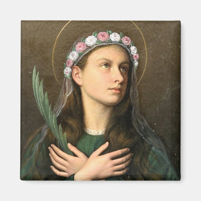 Saint Maria Goretti Premium Luminous Witness Magnet (Front)