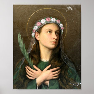 Saint Maria Goretti Premium Luminous Witness Poster