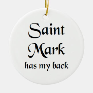 saint mark ceramic tree decoration