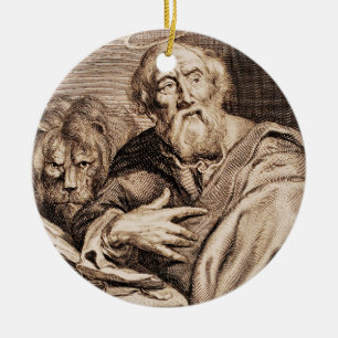 Saint Mark the Evangelist and Martyr Ceramic Tree Decoration