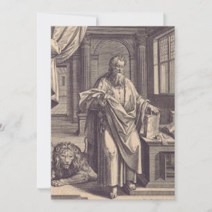 Saint Mark the Evangelist Apostolic Ink Holy Card