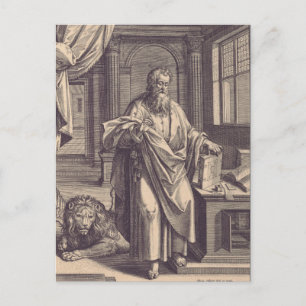 Saint Mark the Evangelist Apostolic Ink Holy Card