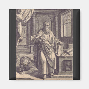 Saint Mark the Evangelist Apostolic Ink Holy Card Magnet