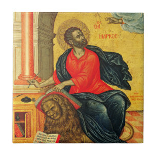 Saint Mark the Evangelist orthodox icon Tile