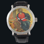Saint Mark the Evangelist orthodox icon Watch<br><div class="desc">According to Church tradition,  Mark founded the episcopal see of Alexandria,  which was one of the five most important sees of early Christianity. His feast day is celebrated on April 25,  and his symbol is the winged lion.</div>