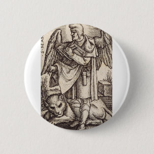 Saint Mark the Evangelist patron of Venice 6 Cm Round Badge