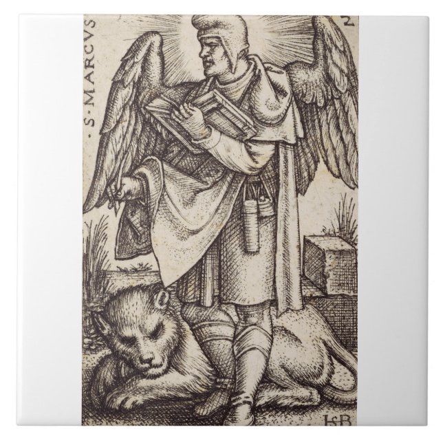 Saint Mark the Evangelist patron of Venice Tile (Front)
