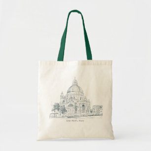 Saint Marks Cathedral Venice Italy Pen and Ink Tote Bag