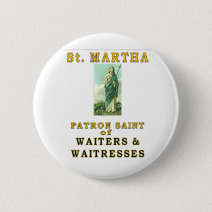 SAINT MARTHA 6 CM ROUND BADGE