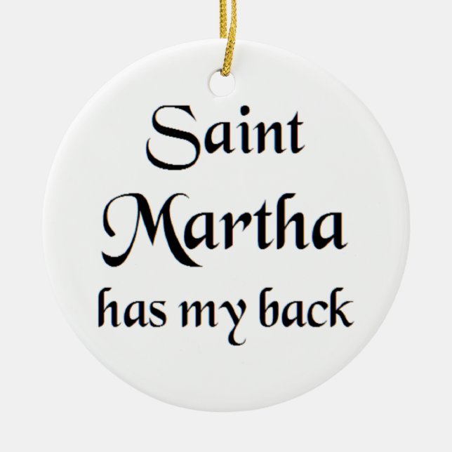 saint martha coffee mug ceramic tree decoration (Front)
