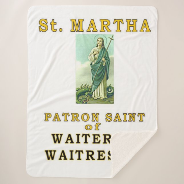 SAINT MARTHA SHERPA BLANKET (Front)
