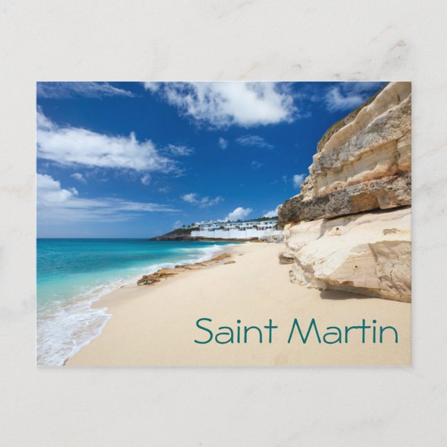 Saint Martin island. Caribbean Postcard (Front)