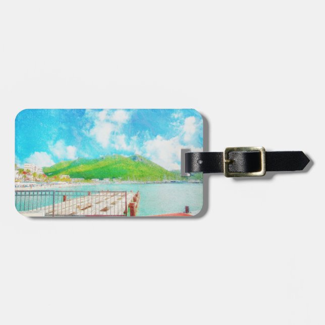 Saint Martin Luggage Tag (Front Horizontal)