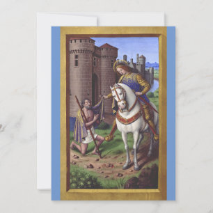 Saint Martin of Tours cutting his cloak in two Invitation