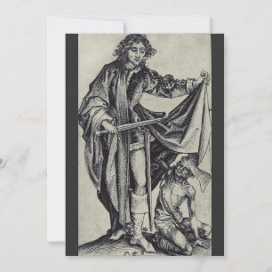 Saint Martin of Tours Engraving Art Invitation