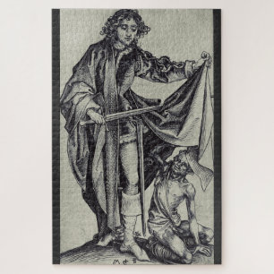 Saint Martin of Tours Engraving Art Jigsaw Puzzle