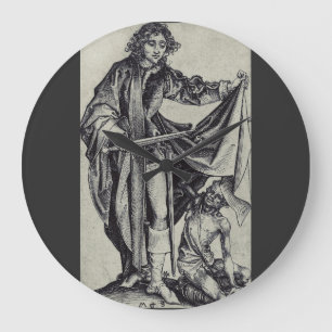 Saint Martin of Tours Engraving Art Large Clock