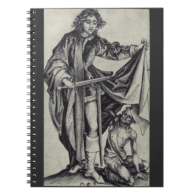 Saint Martin of Tours Engraving Art Notebook (Front)