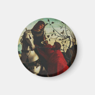 Saint Martin of Tours Sharing the Cloak Fine Art Magnet