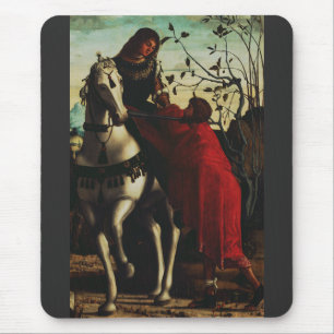 Saint Martin of Tours Sharing the Cloak Fine Art Mouse Mat