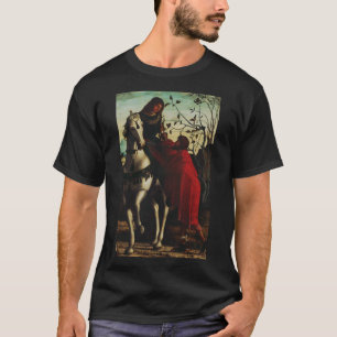 Saint Martin of Tours Sharing the Cloak Fine Art T-Shirt