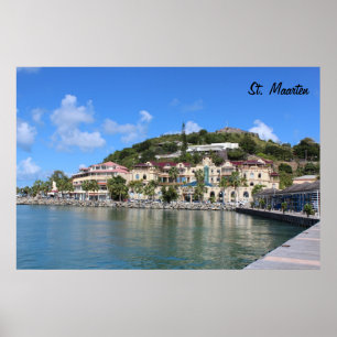 Saint Martin (St. Maarten) Coast photo Poster