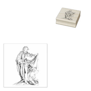 Saint Martin with a Beggar Rubber Stamp