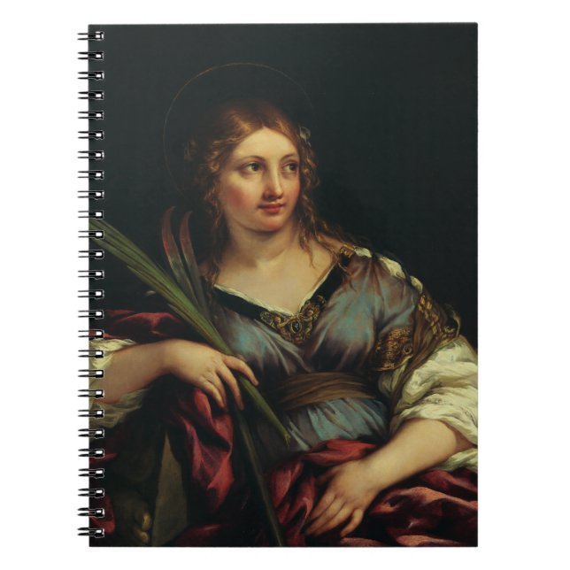 Saint Martina of Rome by Pietro Berrettini Notebook (Front)