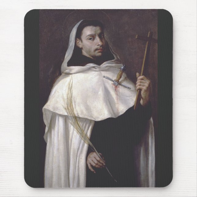 Saint Martyr Angelus of Jerusalem Mouse Mat (Front)
