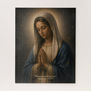 Saint Mary Elegant Catholic Christian Gift Home Jigsaw Puzzle