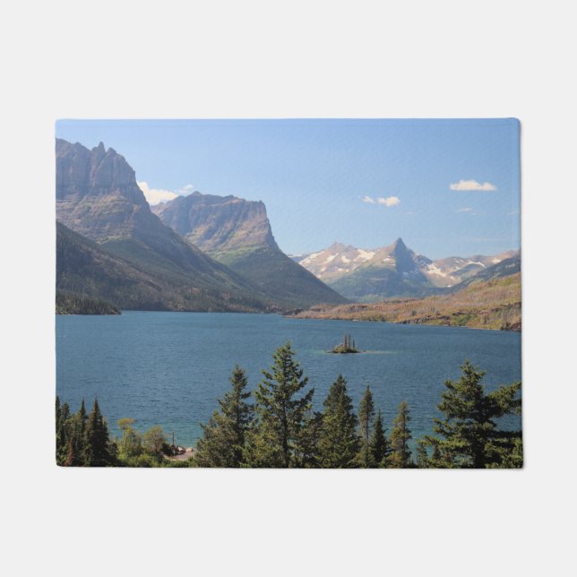 Saint Mary Lake in Glacier National Park Doormat (Front)