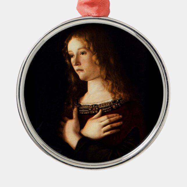 Saint Mary Magdalene - Bellini Metal Tree Decoration (Front)
